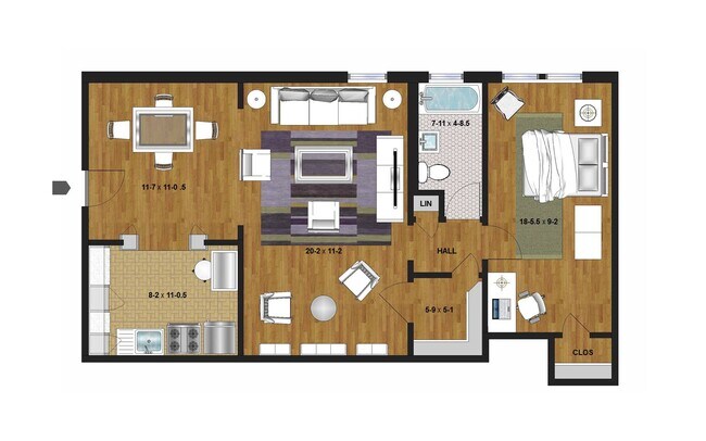 Floorplan - Brimhall Apartments