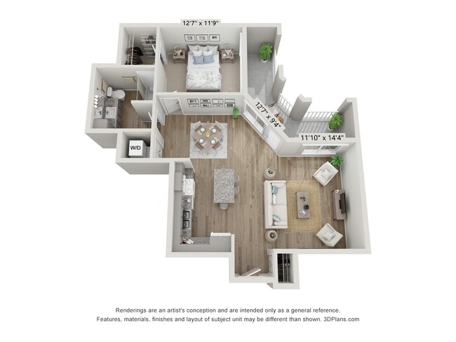 Floorplan - The Reef at Riviera 62+ Apartments