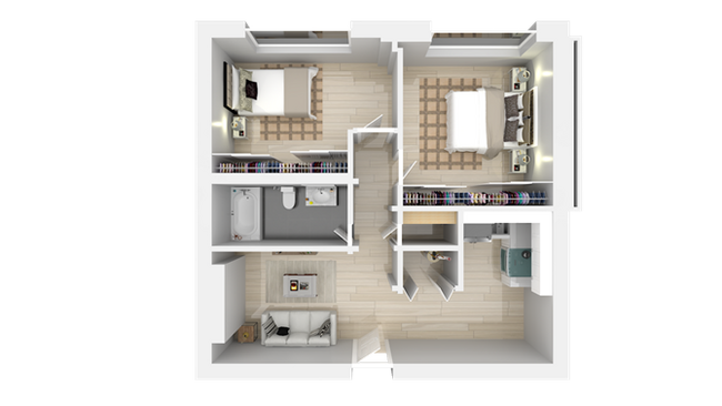 Floorplan - Trailhead Apartments at Tam Junction