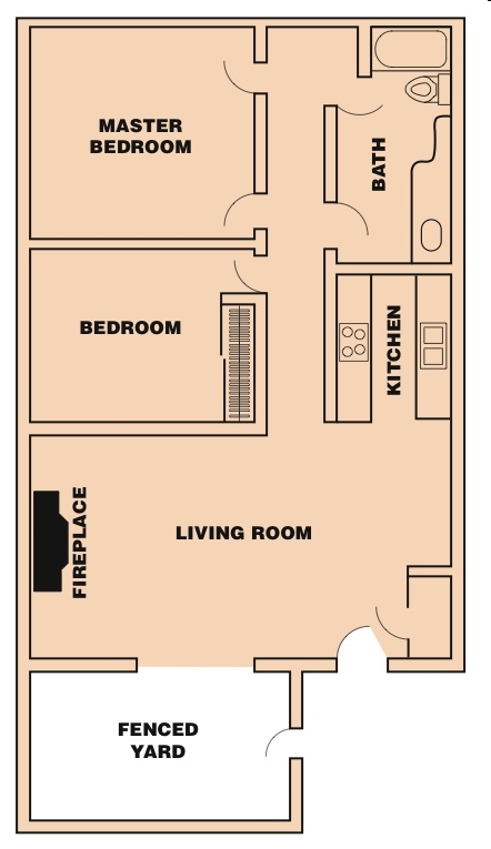 2BR/1BA - Pinewood Villas Apartments