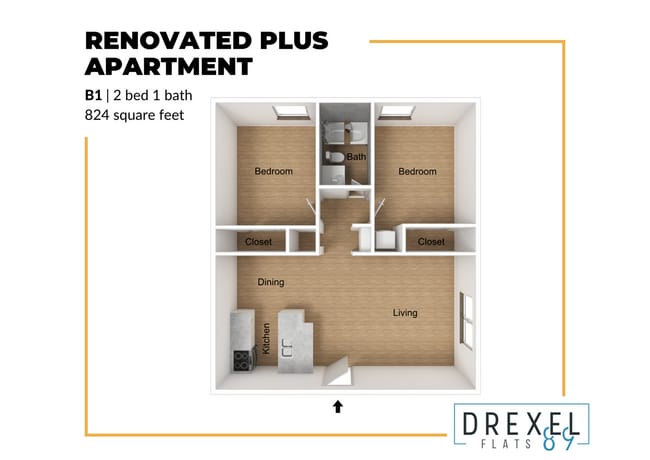 Two Bed/One Bath Renovated - Drexel Flats