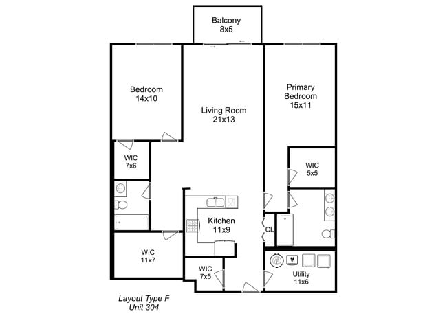 Floorplan - 2823 W Belmont Ave