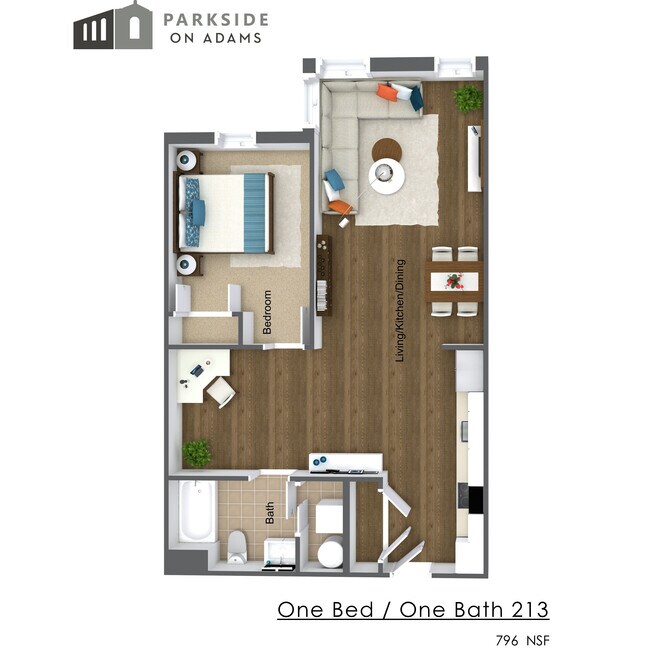 Floorplan - Parkside on Adams