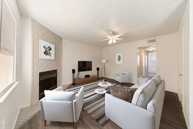 Living Area - Sheridan Square Apartments