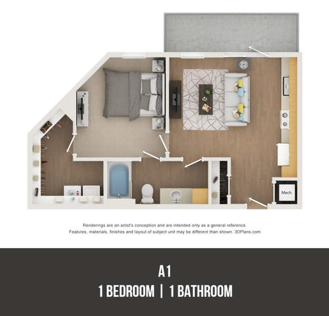 Floorplan - Hillside Flats - Income Restricted