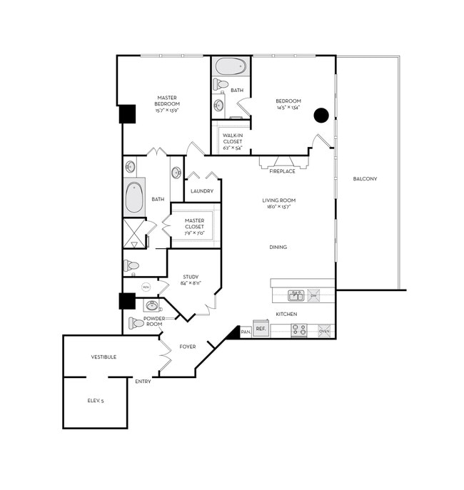 Floorplan - The Heights at Park Lane