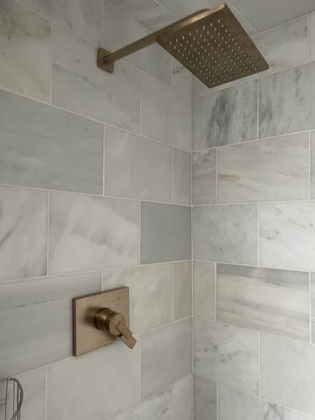 Carrara marble shower - 1003 P St NW