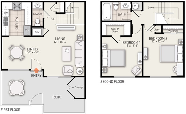 Floorplan - Woodbridge Villas Apartment Homes