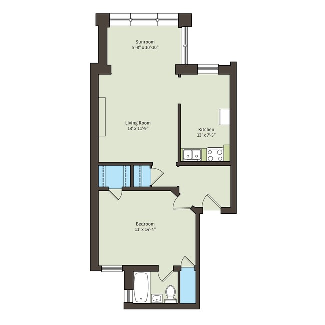 Floorplan - 5336-5338 S. Hyde Park Boulevard