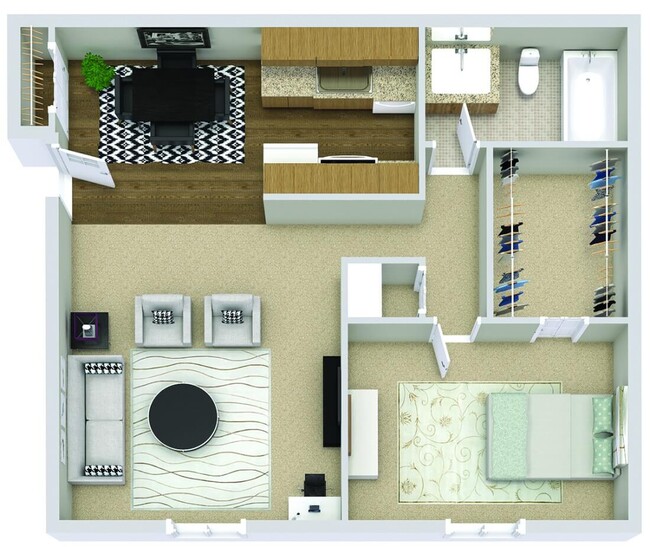 Floorplan - Village Oaks Apartments