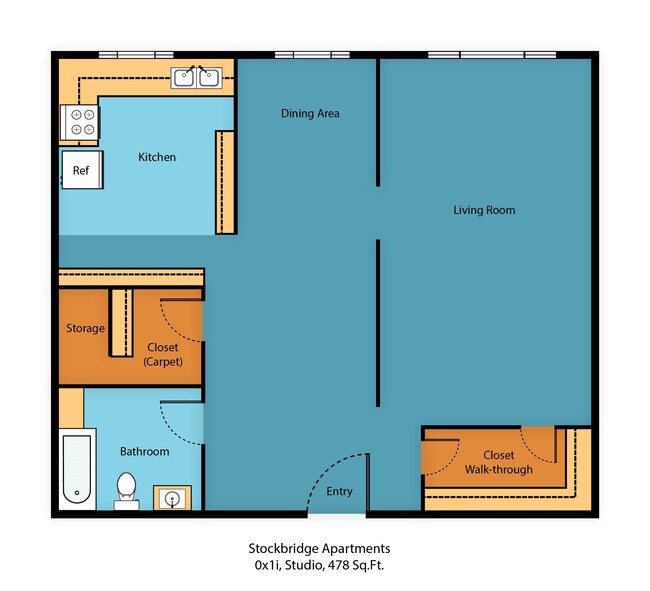 Floorplan - Stockbridge Apartment Homes