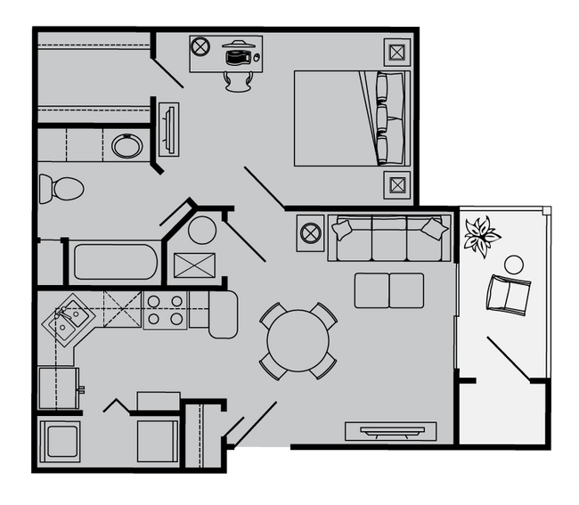 Floorplan - The Vanderbilt Apartments