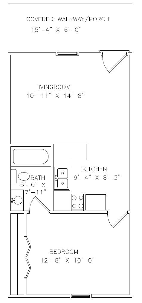 1BR/1BA - Azalea Gardens Apartments