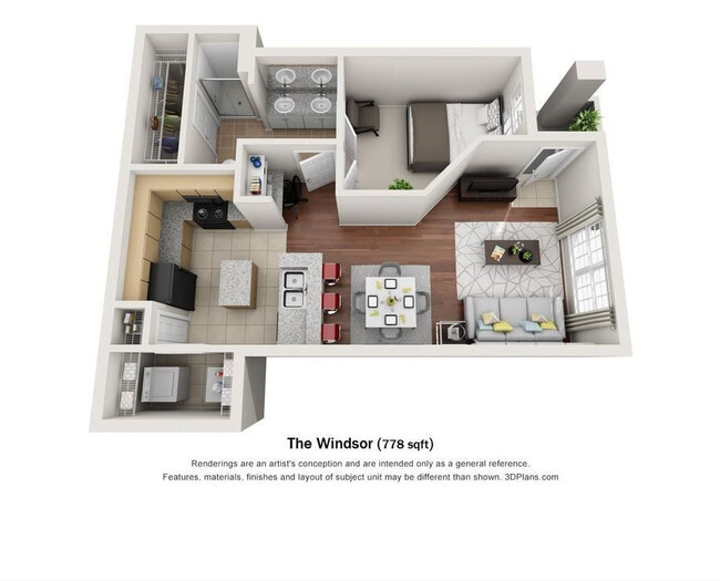 Floorplan - Stone Manor Apartments