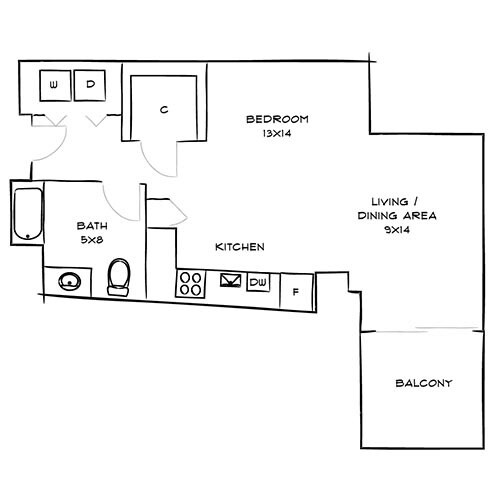 Floorplan - One Canal
