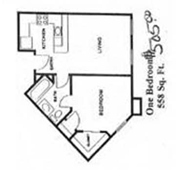 1BR/1BA - Meadow Ridge Senior Community