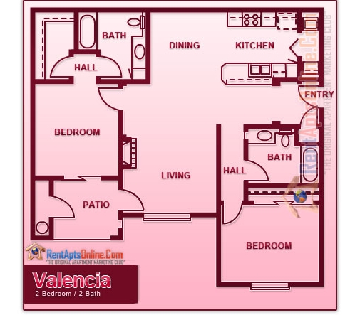 2BR/2BA - Paseo Villas Apartments