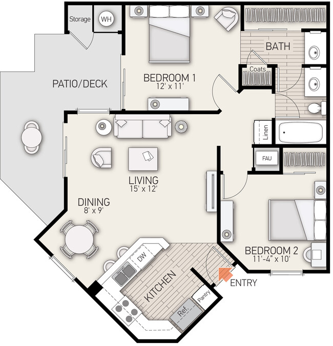 Floorplan - Stanford Court Apartments