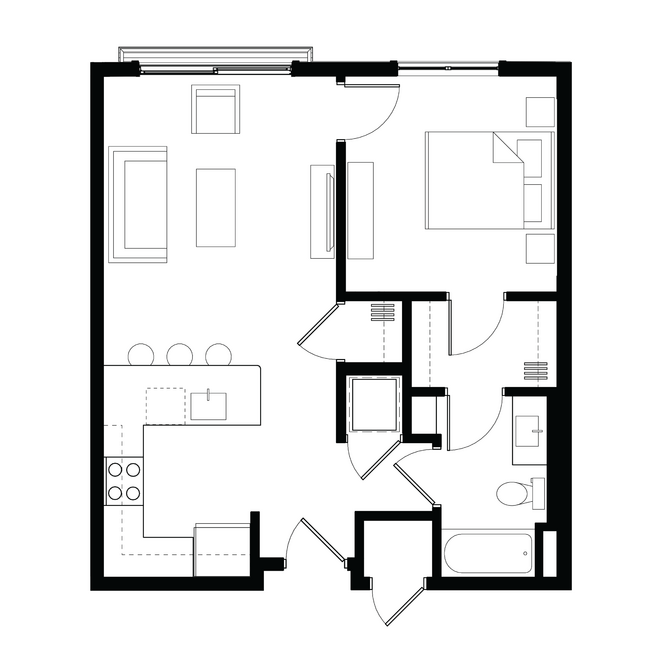 Floorplan - Zen Apartments  55+