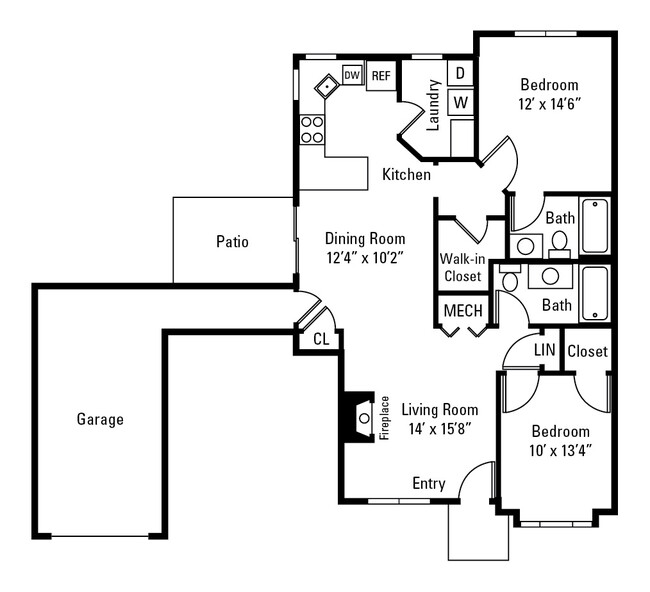 Floorplan - Villas of Victor and Regency Townhomes