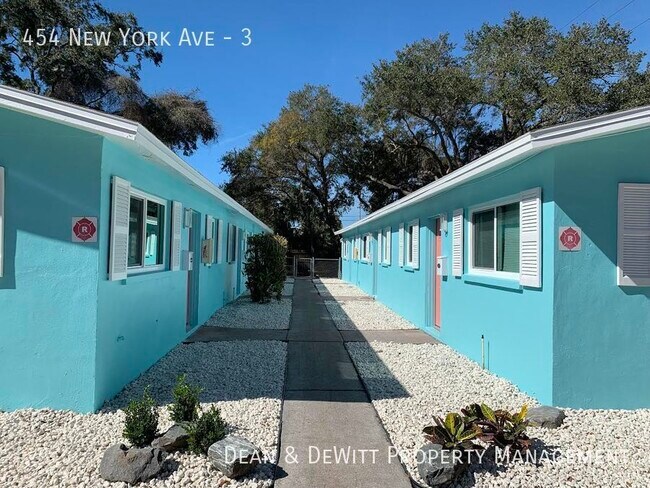 Walk way to units - New York Avenue Apartments