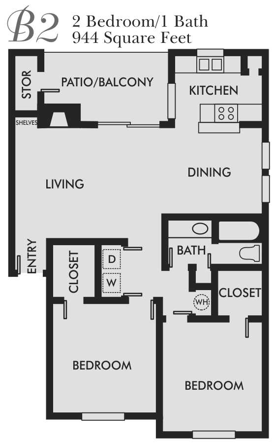 Floorplan - Brandon Oaks Apartment Homes