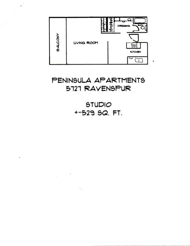 Floorplan - Peninsula Apartments