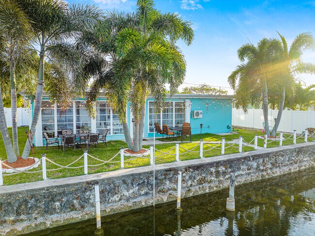 Rear View of home from the water - 1741 NW 39th St