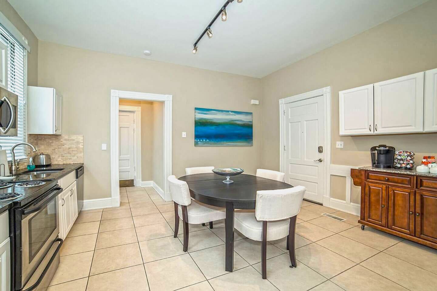 Door leads to gated secured parking lot. - 1104 Cross Ln