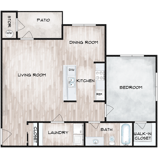 Floorplan - Copper Way Apartments
