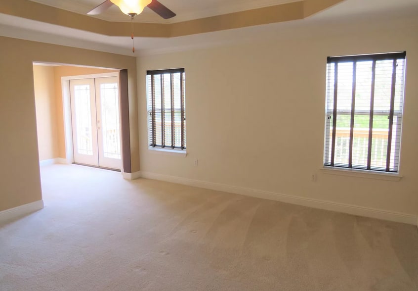 Master bedroom - double doors to deck - 378 Miranda Ct