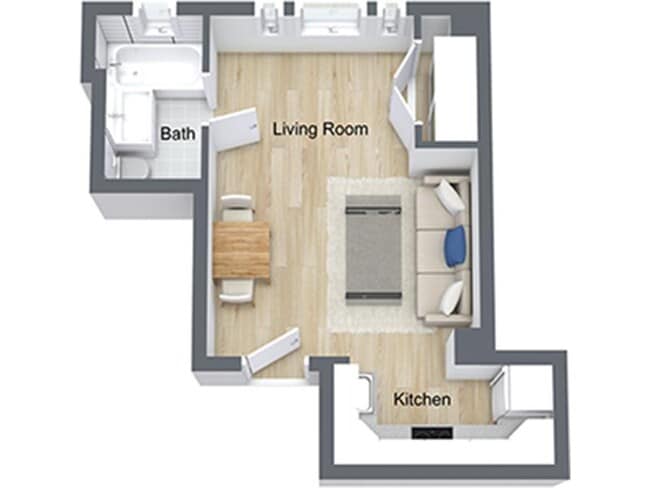 Floorplan - Nob Hill Place