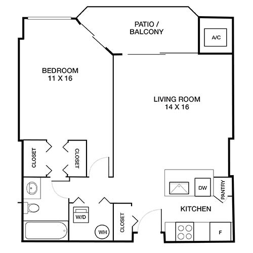 Floorplan - Elm Creek Apartments