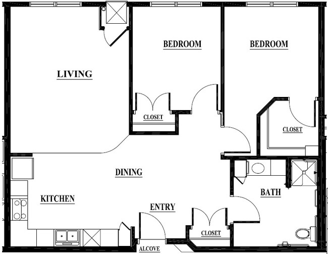 Floorplan - Piccadilly Square 62+ Senior Living