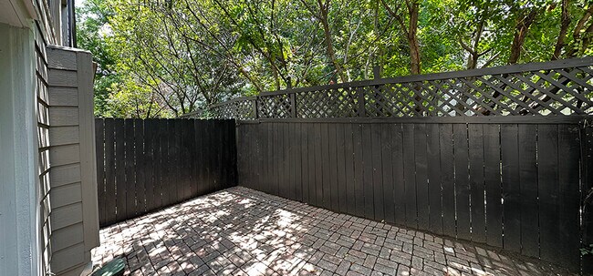 French doors open to this private patio - 6724 Eastridge Dr