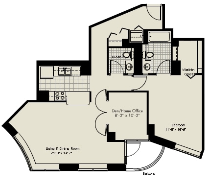 1BR/1.5BA - 400 N LaSalle St