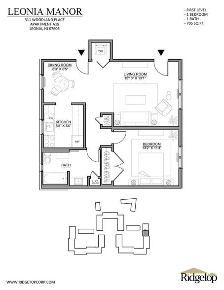 Interior Photo - Leonia Manor: In-Unit Washer & Dryer, Heat...
