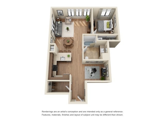 1 Bed 1 Bath - Park 19