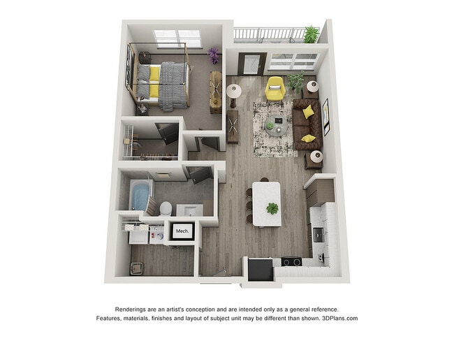 Explore this contemporary apartment layout, perfect for urban living. - Irving Place North Rocky Point