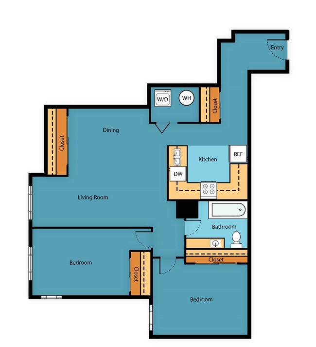 Floorplan - Arabella Apartment Homes