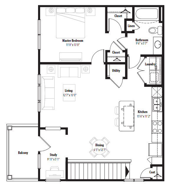 Floorplan - Springs at Egan Drive