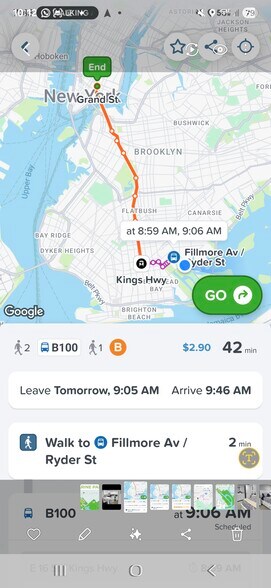Manhattan commute takes 42 mins in am. - 1925 Ryder St