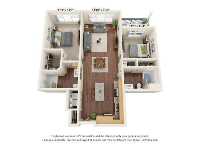 Floorplan - Haven at Congaree Pointe 55+ Apartments