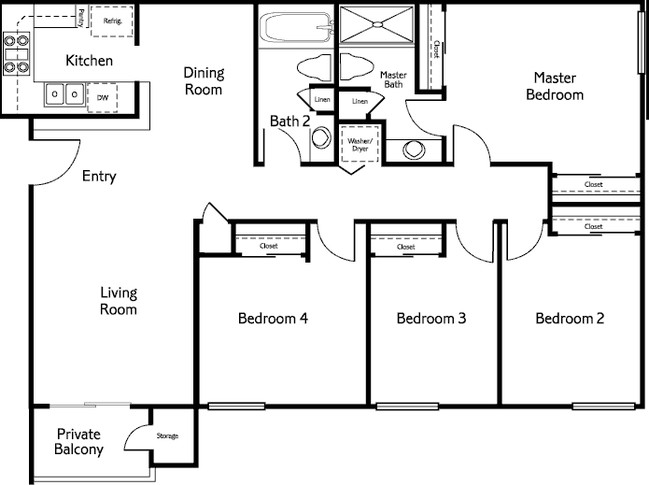 4BR/2BA - Balboa Ridge Condos