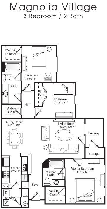 Floorplan - Magnolia Village