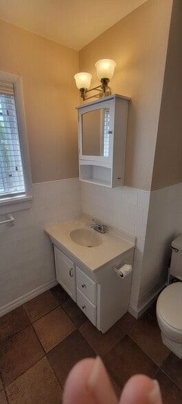 Upstairs bathroom and shower. - 814 Atchison Ave