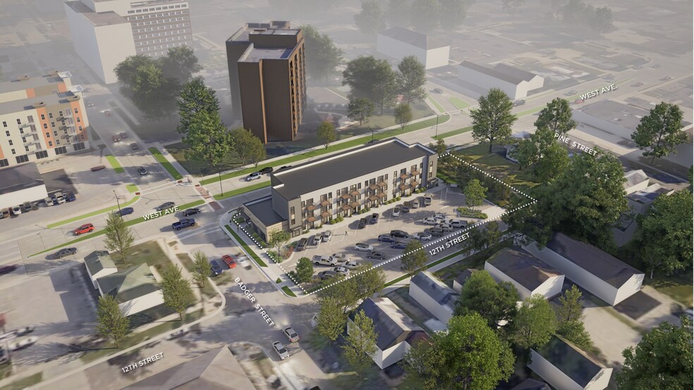 Badger West Birds Eye View - Badger West Residences