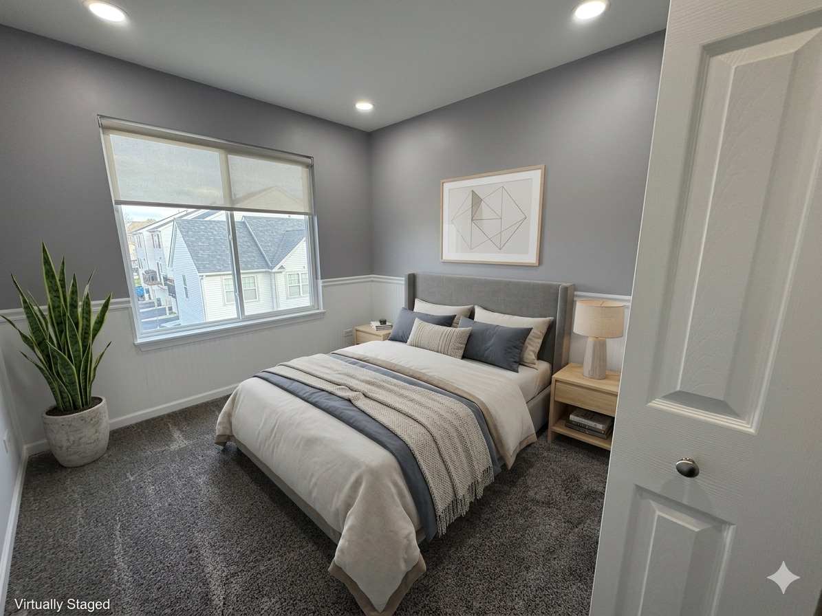 Virtually staged bedroom 2 - 14707 Paul Revere Ct