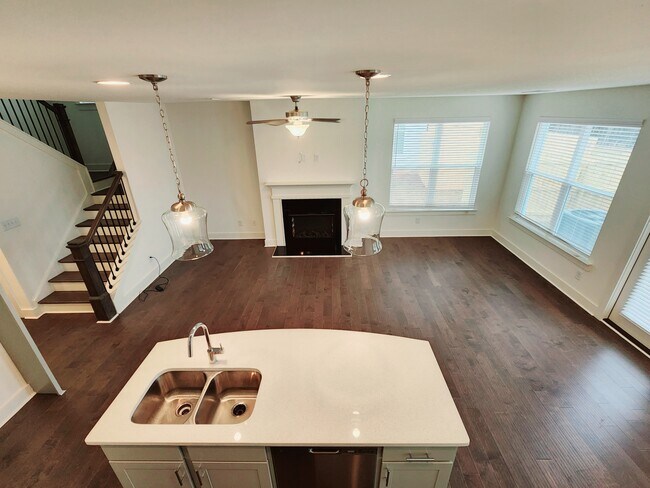 Hall and kitchen view - 110 Auburn Crossing Way