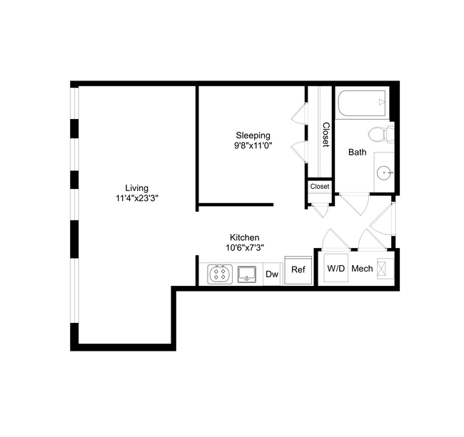 Floorplan - The Swift at Petworth Metro